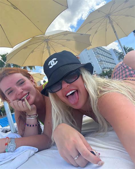 Bella Thorne and ex Tana Mongeau reunite in Ibiza