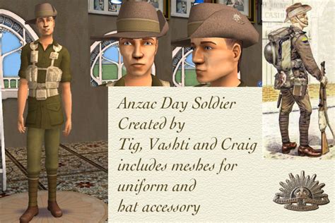 Mod The Sims - Anzac Soldier