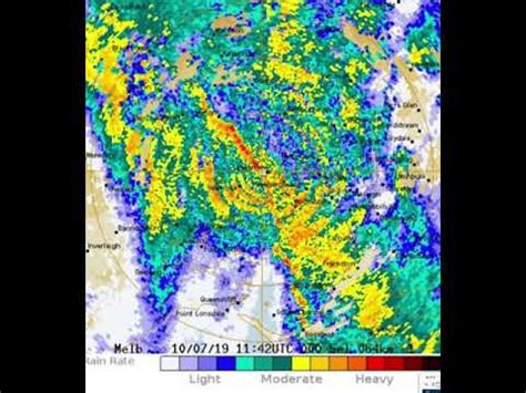 BoM weather radar shows a 1dangerous storm over Gympie - YouTube