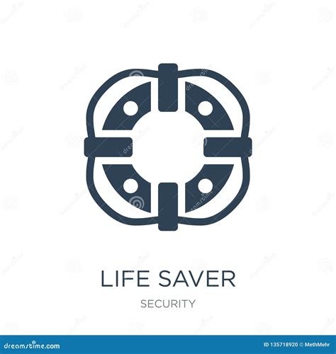 Life Saver Icon in Trendy Design Style. Life Saver Icon Isolated on White Background Stock ...