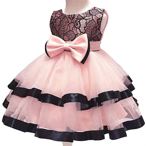 Infant Baby Girls Princess Tutu Dress For Toddler 1st Birthday Ball Gown 1 year Kids Party Girl ...