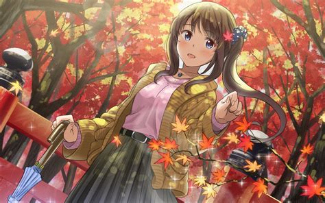 Anime Girl Autumn Wallpaper