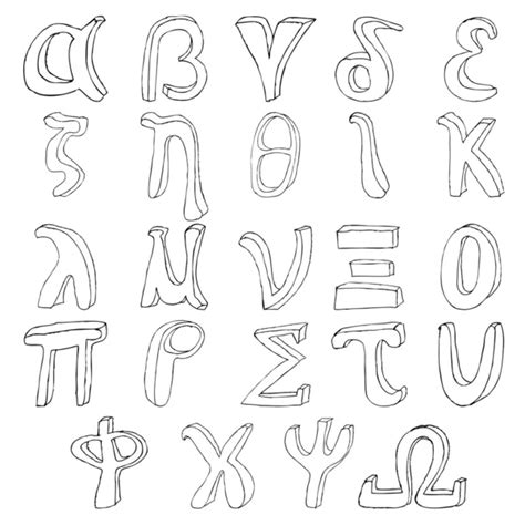 Hand drawing greek alphabet — Stock Photo © aarrows #11897346