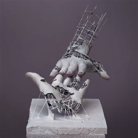 Wire Sculptures of Hands and Faces Come to Life When Overlaid with ...