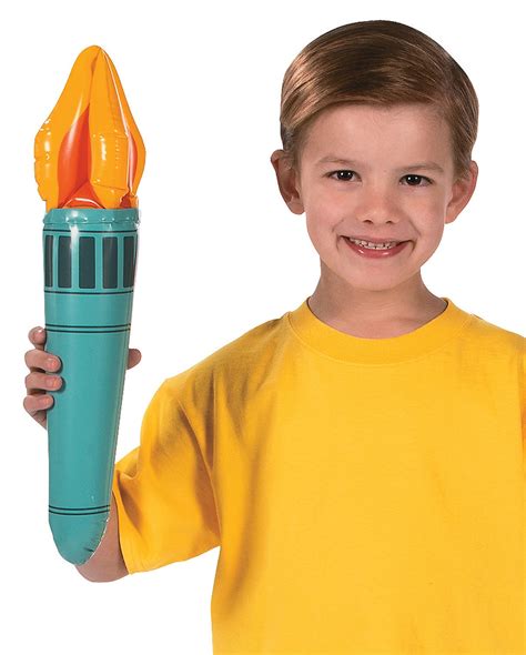 Inflatable Flaming Torch as party decoration | - Karneval Universe