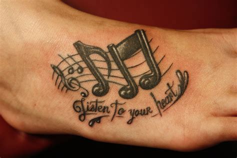 Music Notes Tattoo | Ankle tattoo designs, Music notes tattoo, Music ...