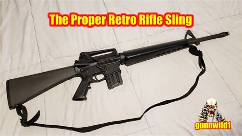 The Proper Retro Rifle Sling - YouTube