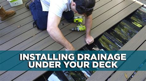 How to Install an Under-Deck Drainage System - YouTube in 2021 | Under ...