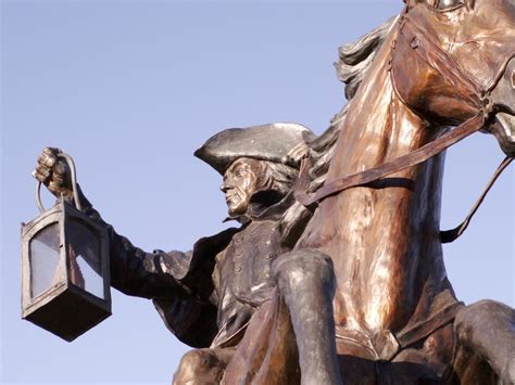 A statue of Paul revere on a horse - Econo-Courier