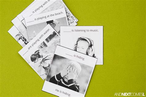 Free Printable Flip Up Pronoun Speech Cards | And Next Comes L ...