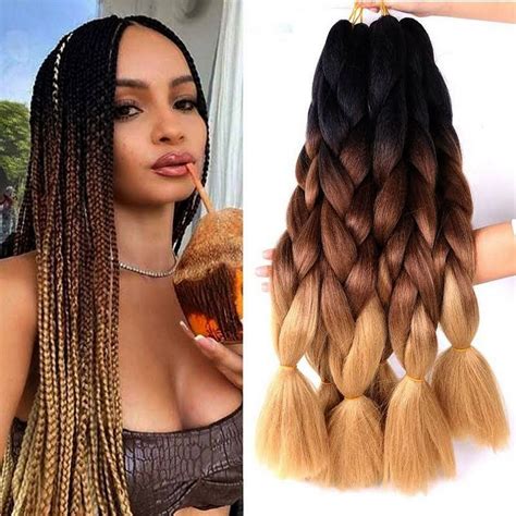 Amazon.com: Ombre Hair Color For Black Hair - 4 Stars & Up / All Discounts: Beaut… | Box braids ...
