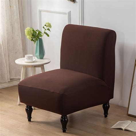 Armless Accent Slipper Chair Cover Stretch Seat Slipper Chair Covers | The Warehouse