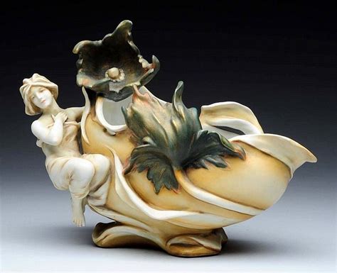 Sold Price: Ernst Wahliss Ceramic Art Nouveau Figural Vase. - Invalid ...