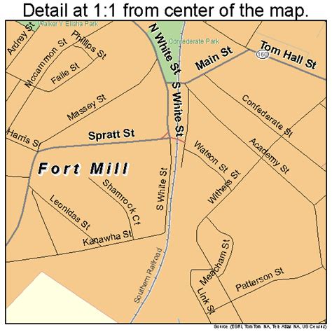 Fort Mill South Carolina Street Map 4526890