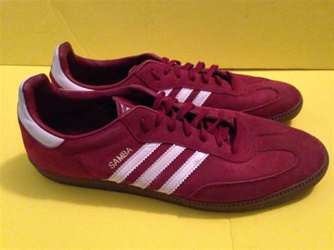 Adidas Samba, Red Suede shoes Mens 13 #adidas #SoccerCasual | Adidas ...