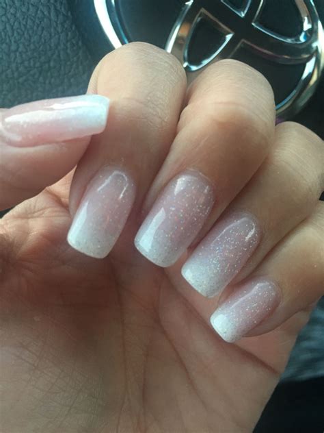 White ombre gel nail polish | White gel nails, Ombre gel nails, Gel nails