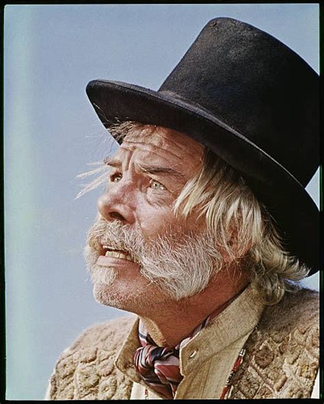 Portrait of actor Lee Marvin from the western musical film 'Paint Your ...