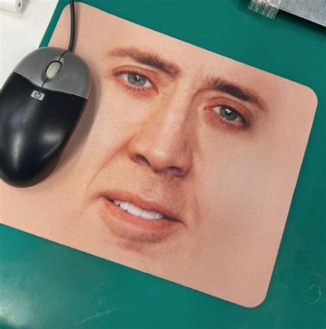 Nicolas Cage Face Meme Mousepad Meme 4chan Reddit Gamer Gift - Etsy