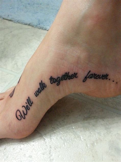 Memorial tattoo "We'll walk together forever..." | Dog tattoos, Tattoos ...