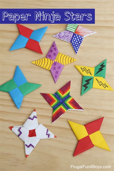 How to Fold Paper Ninja Stars - Frugal Fun For Boys and Girls