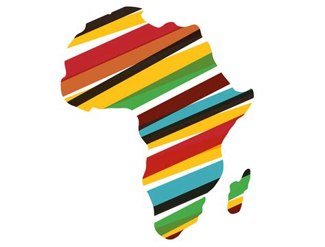 Colorful Africa Map With Various Gps Icons Vector Art - vrogue.co
