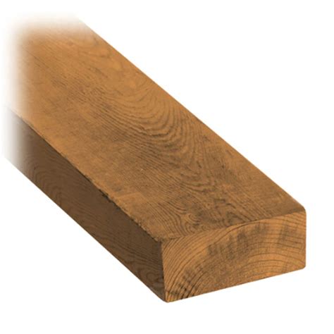 2X4X10-ft - Brown Pressure Treated Lumber