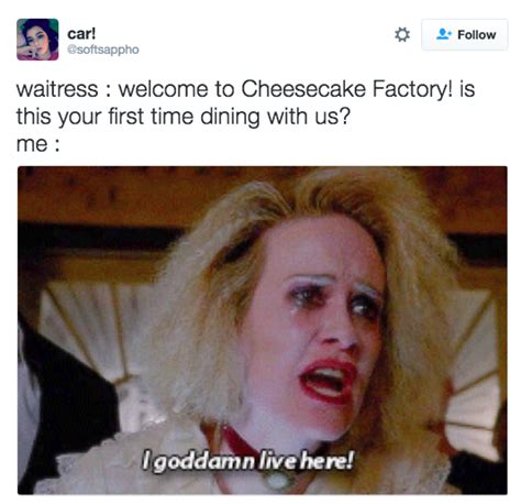 Literally Just 18 Hilarious Tweets About The Cheesecake Factory