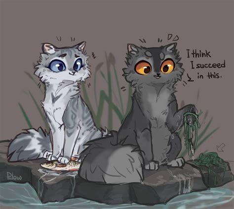 graypillow on Instagram: “silverstream and graystripe #warriorcats #warriors #warriorscats #art ...