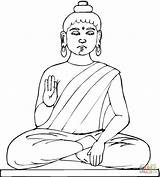 Statue Of Buddha Coloring Page  Free Printable Pages sketch template
