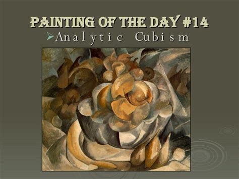 ANALYTIC CUBISM