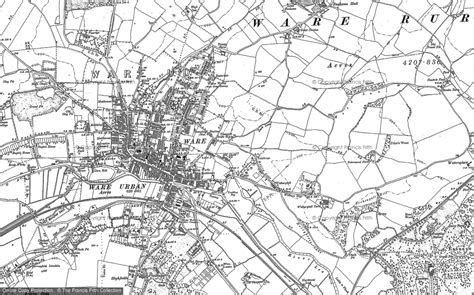 Historic Ordnance Survey Map of Ware, 1895 - 1897