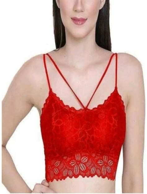 All Day Long Red Stylish and Trendy Bralette for women (30A) - JioMart