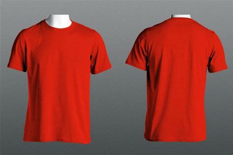 50+ Free High Quality PSD & Vector T-Shirt Mockups | Shirt mockup, Free t shirt design, Red long ...