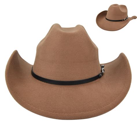 Men's Vintage Wool Cowboy Hat Yellowstone Jazz Hat - Cotosen.com