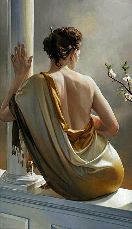 Pin by 💓 reni martin on chicas de espaldas o de lado | Beautiful oil paintings, Art painting ...