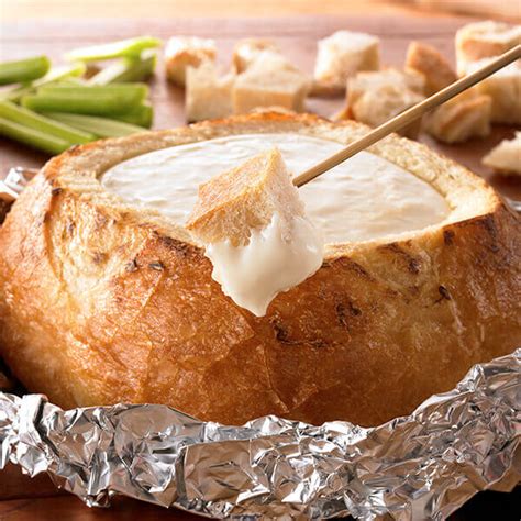 Grilled 3-Cheese Fondue Bread Bowl Recipe | Land O’Lakes