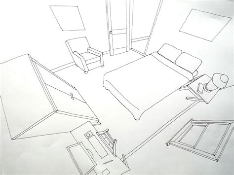 3-point perspective | Perspective room, Perspective drawing, 3 point perspective