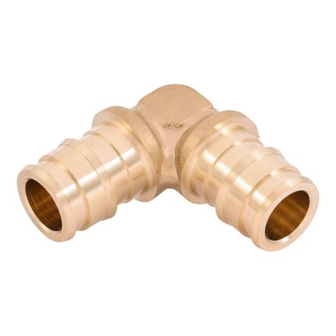 SharkBite 1/2 in. PEX-A Brass Expansion 90-Degree Elbow Fitting UAB248LFA - The Home Depot