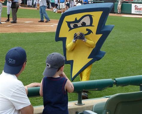 Strike, Trenton Thunder mascot; AA Eastern League. Debuted in 2008. | Trenton thunder, Mascot ...