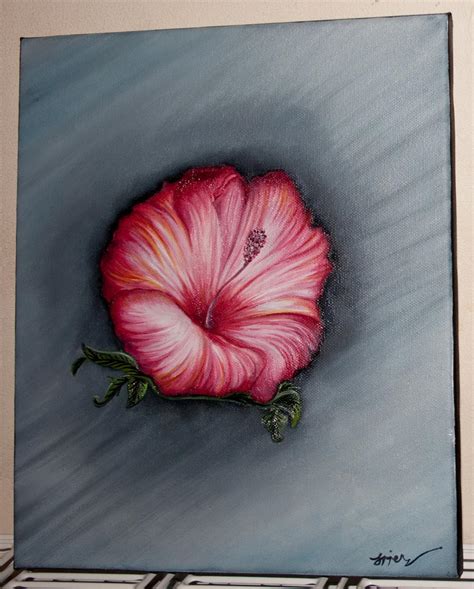 Hibiscus Flower Painting by emoxxpunk on DeviantArt