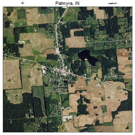 Aerial Photography Map of Palmyra, IN Indiana