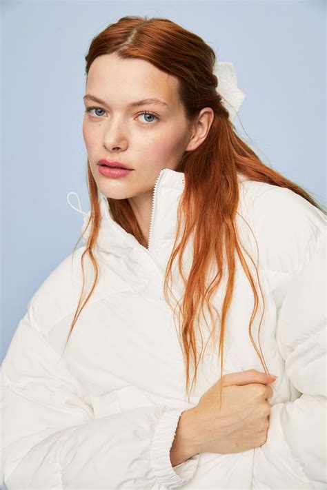 Hooded Puffer Jacket - Long sleeve - Short - White - Ladies | H&M AU