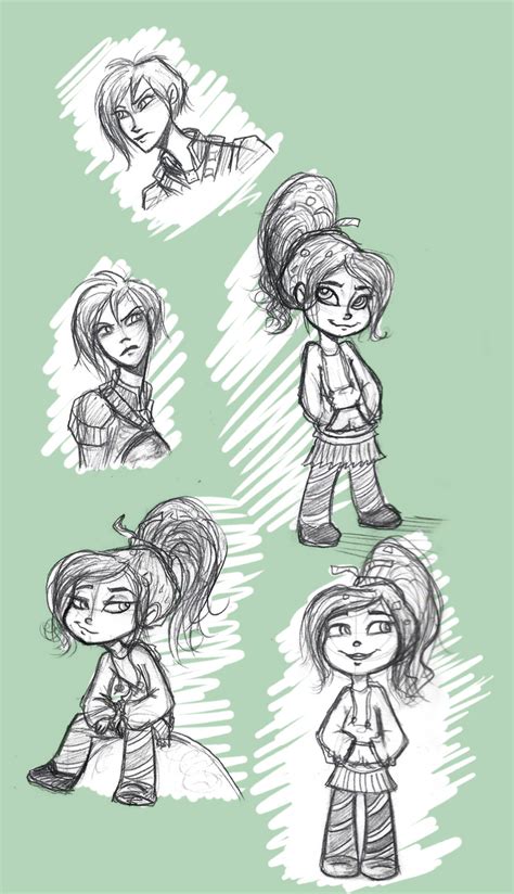 Wreck It Ralph sketches by suzzannnn on DeviantArt