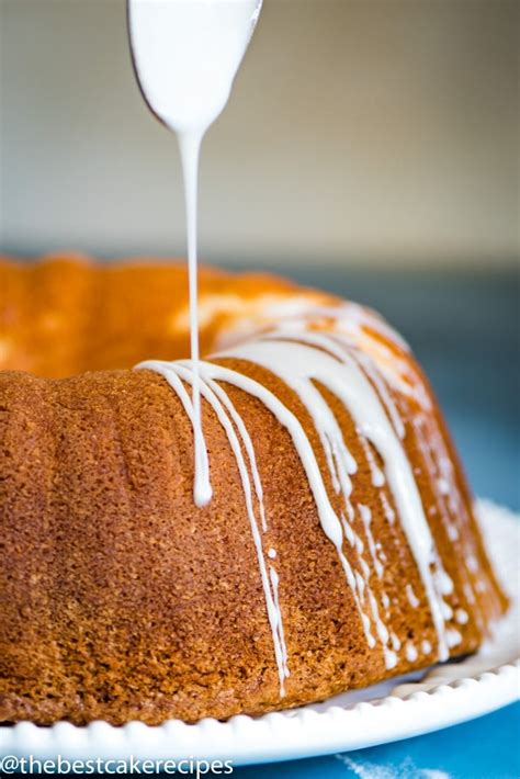 7UP Pound Cake Recipe with Lemon Glaze {Easy Bundt Cake}