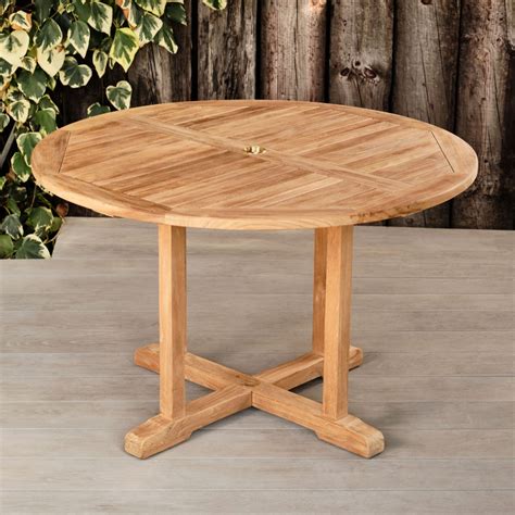 Teak Round Outdoor Table | For Pubs, Hotels & Golf Clubs