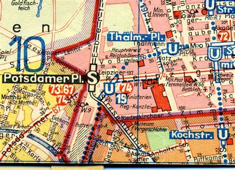 Section of c. 1953 Schaffmann map of Berlin, Potsdamer Pla… | Flickr