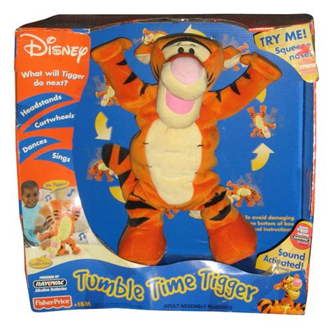 Disney Winnie The Pooh Fisher-Price Tumble Time Tigger Plush Toy ...