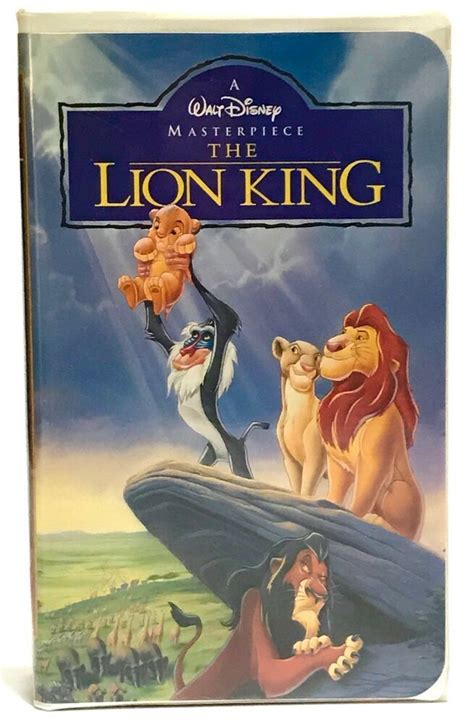 The Lion King VHS 1995 Walt Disney Masterpiece Video tape #Disney | Lion king, Lion king dvd ...