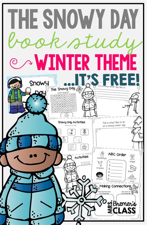 FREE book study companion activities to go with The Snowy Day- perfect for a winter theme! | The ...