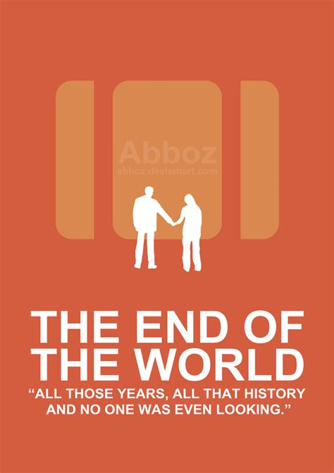 Minimalist 'The End of the World' Poster by Abboz on DeviantArt